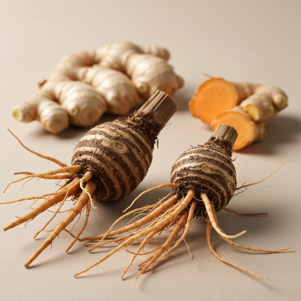 Root vegetables and botanical roots